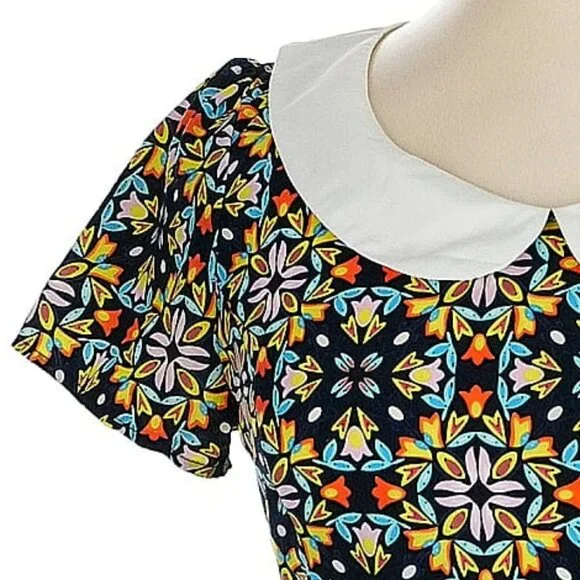 Modcloth "Record Time" in Kaleidoscope - Picture 3 of 6